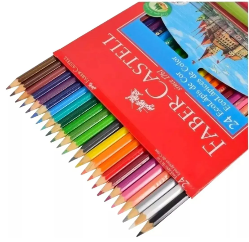 Faber-Castell Colores de 24 colores hexagonales