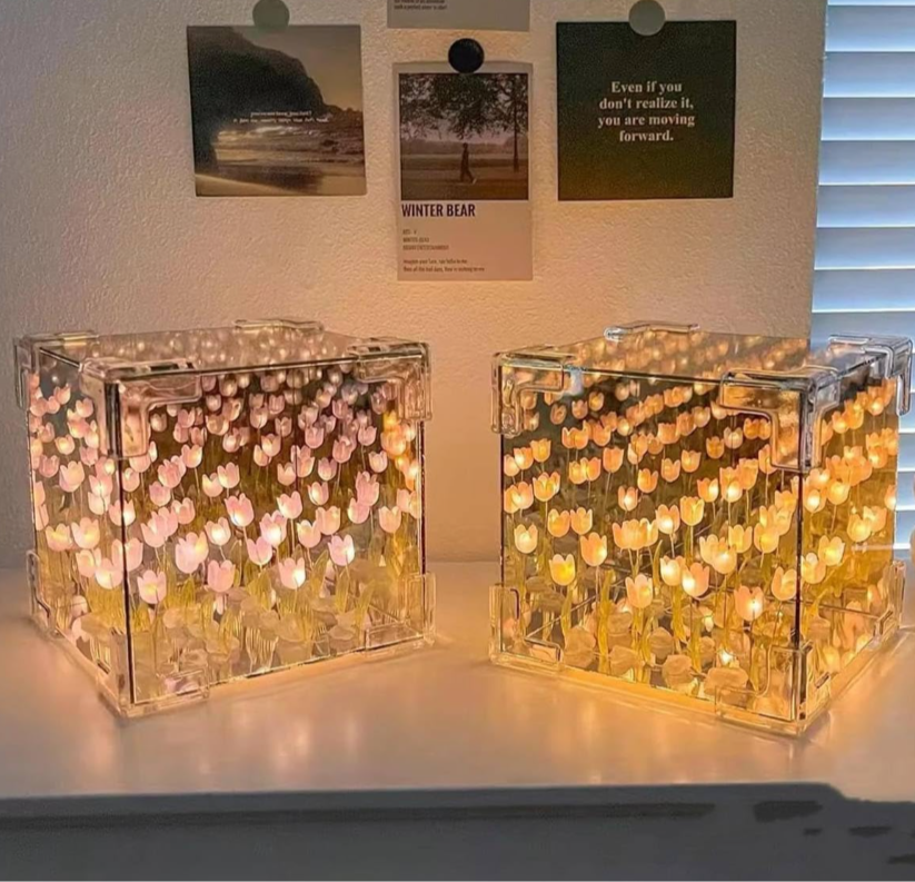 CUBO DE TULIPANES