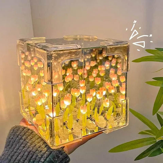 CUBO DE TULIPANES