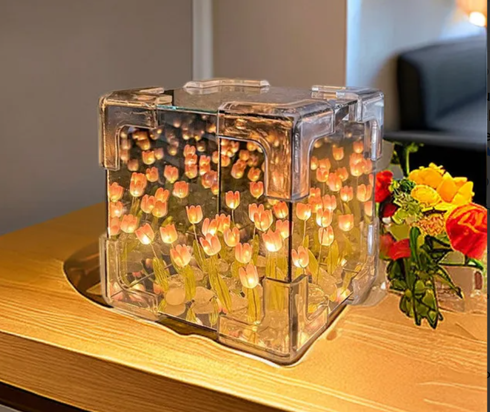 CUBO DE TULIPANES