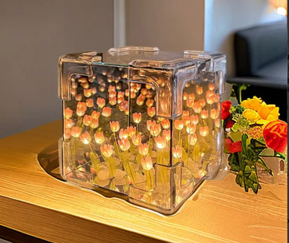 CUBO DE TULIPANES