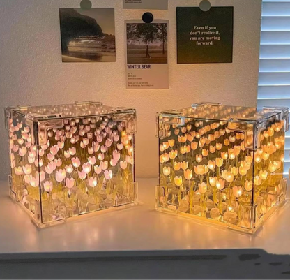 CUBO DE TULIPANES
